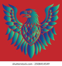 eagle logo design. Eagle  colorful logo for your business