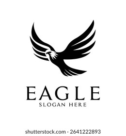 eagle logo design concept silhouette template