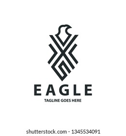 Eagle logo design concept. Vector illustration