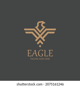Eagle logo design concept. Vector illustration