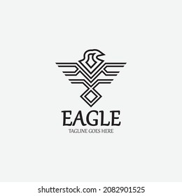 Eagle logo design concept. Vector illustration
