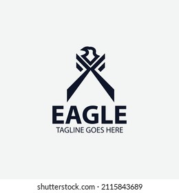 Eagle logo design concept. Vector illustration