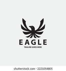 Eagle logo design concept. Vector illustration