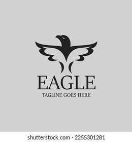 Eagle logo design concept. Vector illustration