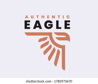 Eagle logo design editable for your business.