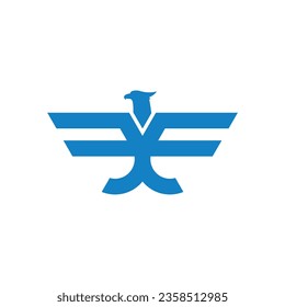 Eagle logo design element vector with creative concept