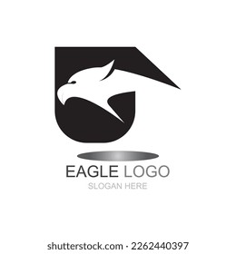 Eagle Logo design. Fly Eagle Logo design vector inspiration

