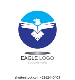 Eagle Logo design. Fly Eagle Logo design vector inspiration
