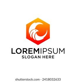 eagle logo design graphic template 