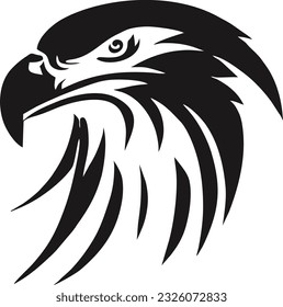 Eagle logo design, Hawk badge emblem vector icon, Vector illustration 2