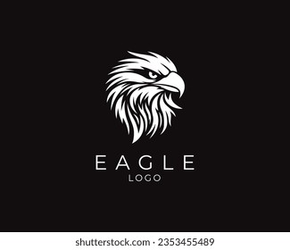 Eagle logo design. Eagle head vector logo