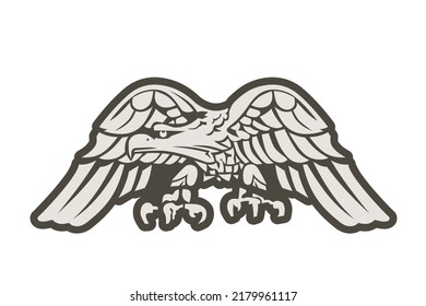 eagle logo design illustration for any business, club or shirt style like emblem and embroidery