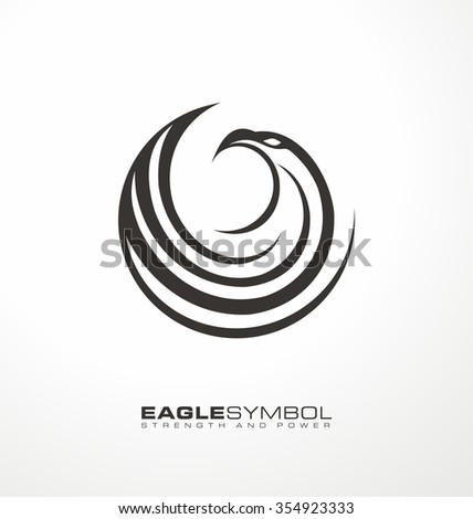 eagle logo design layout creative symbol のベクター画像素材