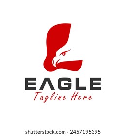 Eagle Logo Design mit dem Buchstaben L