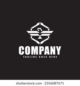 Eagle logo design for military and army training. This is a professional and modern logo design.