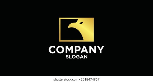 eagle logo design with modern concept vector