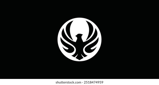 eagle logo design with modern concept vector