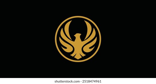 eagle logo design with modern concept vector