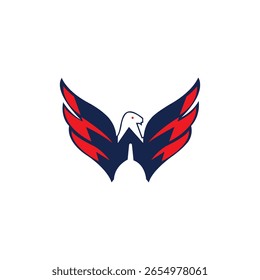 Eagle logotipo design moderno e olho caching formato EPS.