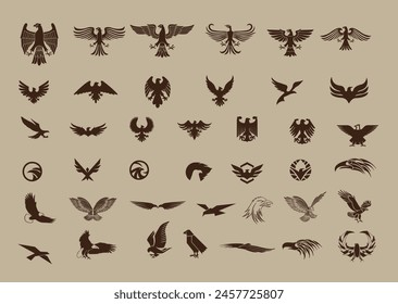 eagle logo design pack vector illustrator