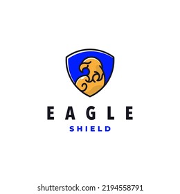 eagle logo design with shield