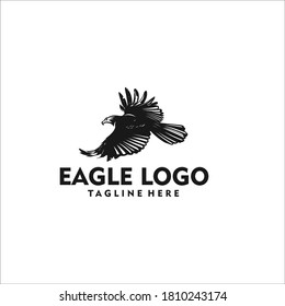 eagle logo design silhouette vector
