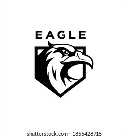 eagle logo design silhouette vector