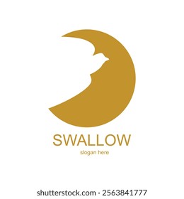 Eagle logo design simple concept Premium Vector