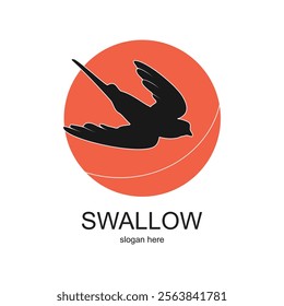 Eagle logo design simple concept Premium Vector