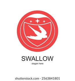 Eagle logo design simple concept Premium Vector