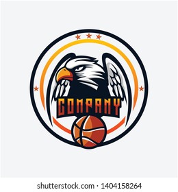 eagle logo design sport vector