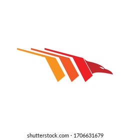 Vector de material de diseño de logotipo de águila