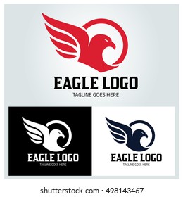 Eagle logo design template ,Element for the brand identity ,Vector illustration