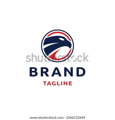 Eagle logo design template flat vector