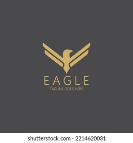 Eagle logo design template. eagle fly icon . Vector illustration