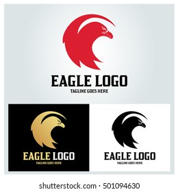 Eagle logo design template ,Eagle head logo design concept ,Vector illustration