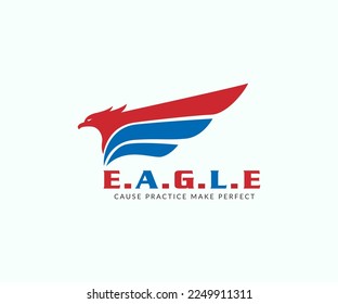 ilustración de diseño de logotipo de águila