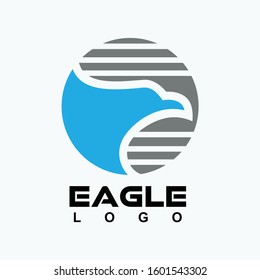Eagle logo design template simple and clean for brand and business company 