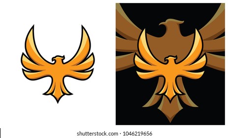 Eagle Logo Design Template. Vector Illustration