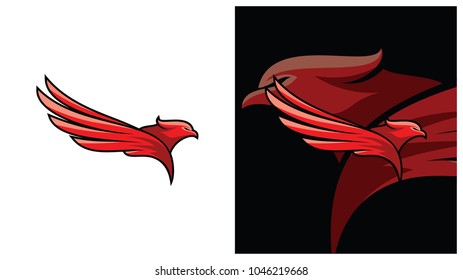 Eagle Logo Design Template. Vector Illustration