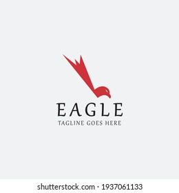Eagle logo design template. Vector illustration