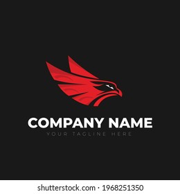 eagle logo design template vector