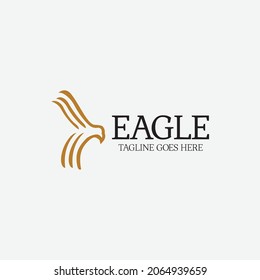 Eagle logo design template. Vector illustration