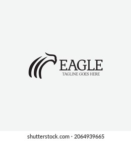 Eagle logo design template. Vector illustration