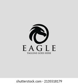 Eagle logo design template. Vector illustration