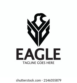 Eagle logo design template. Vector illustration