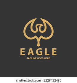 Eagle logo design template. vector illustration