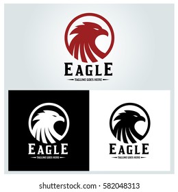 Eagle logo design template. Vector illustration