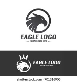 Eagle logo design template. Vector illustration