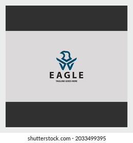 Plantilla de diseño de logotipo de águila. icono del águila. Ilustración del vector